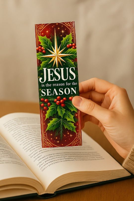 Jesus Is the Reason for the Season Bookmarks – 50 Pack Christian Gifts