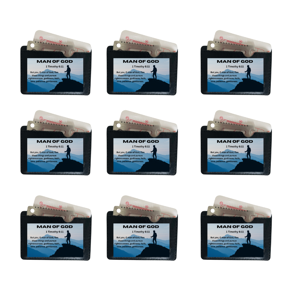 Man of God Survival Tool – 10 Pack Cards for Church Men
