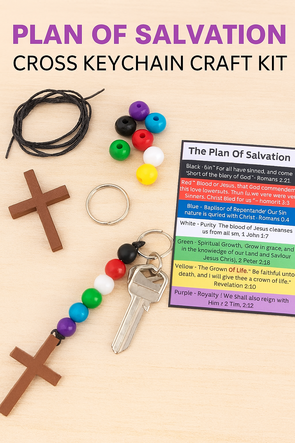 plan of salvation craft kits with cards