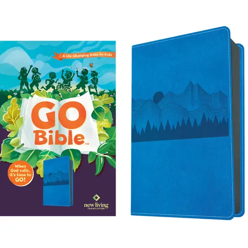 NLT Go Bible for Kids (Leatherlike, Blue Mountains): A Life-Changing Bible for Kids