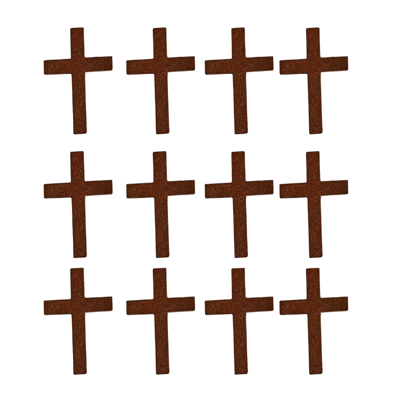 24 Pack Wooden Crosses