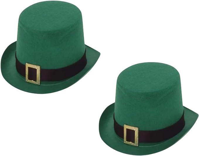 St. Patrick's Day Hats, 2 Pack St. Patrick's Day Hats for Men and Women (Green)