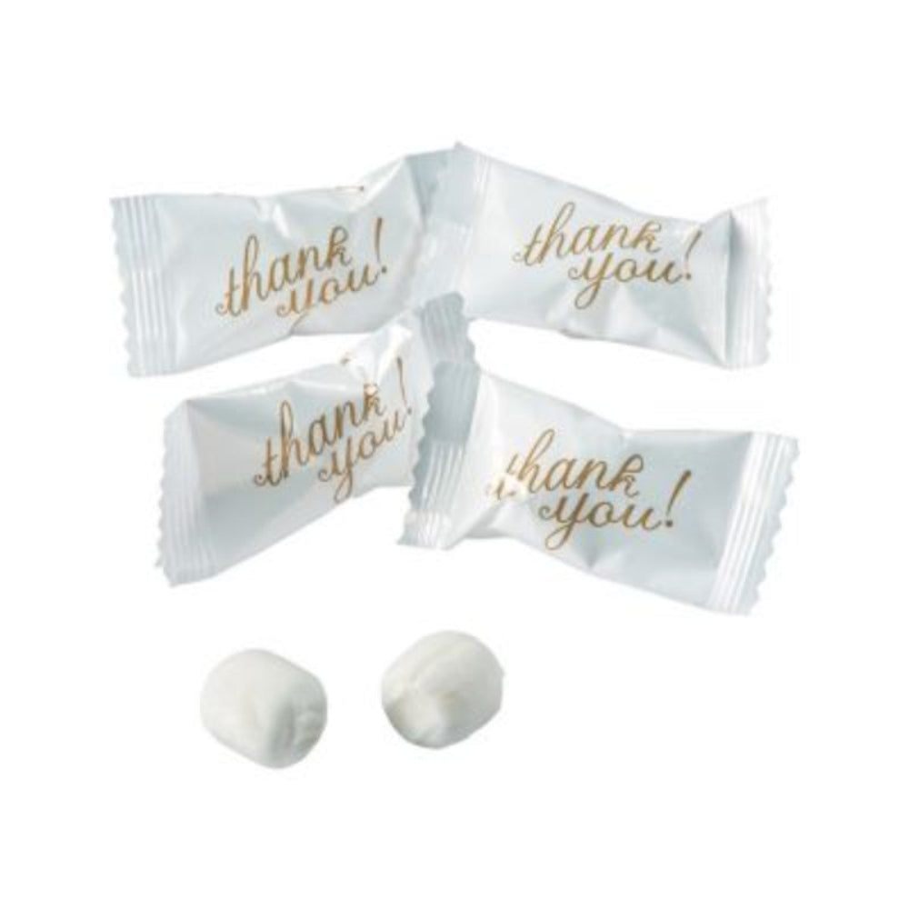 Gold Thank You Buttermints – Individually Wrapped – Elegant Party Favors – Bulk 216 Ct – Nut-Free, Gluten-Free, Kosher – 28 oz