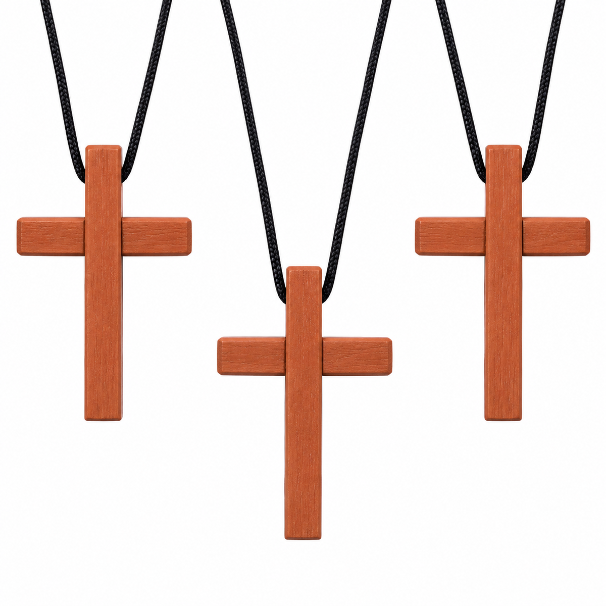 Handcrafted Wooden Cross Necklaces