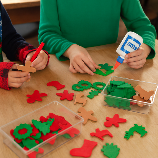 Wooden Christmas Shapes – Holiday Craft Cutouts for DIY Projects (200 Pack)