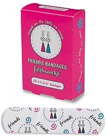 Friends Latex Free Adhesive Bandages Friends are the Family We Choose Eiseman Pack of 12