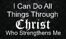 Wholesale I Can Do All Things Through Christ Magnets (250 Pack)