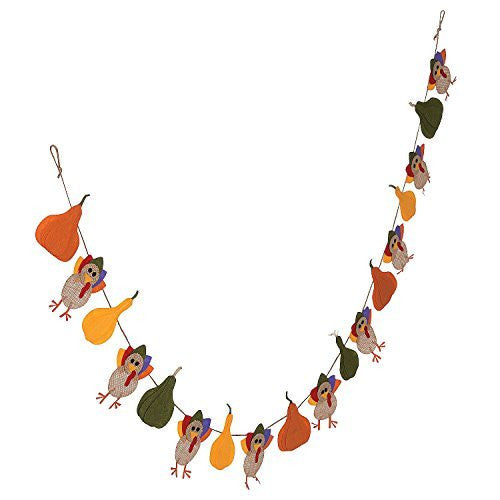 Turkey & Gourds Layered Garland