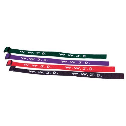 Bulk Buys W.W.J.D. Webbing Bracelet Asst - Pack of 6