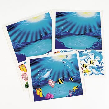 12 Dolphin Sticker Scenes - Stickers & Labels & Sticker Scenes