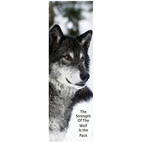 Strength Of The Wolf Inspirational Bookmarks (Pack of 10)