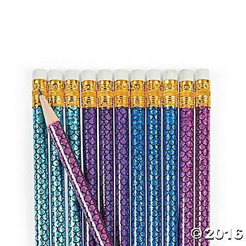 Mermaid Pencils - 24 ct