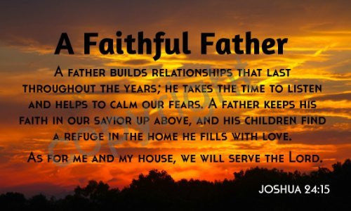 Faithful Father JOSHUA 24:15 Orange Sunset Magnets (10 Pack)