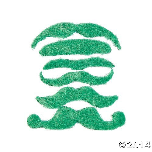 Green Mustache Assortment One Dozen/Novelties/Toys/Party Supplies/ by FX