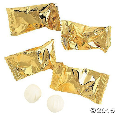 Gold Wrapped Wedding Buttermints (1-Pack of 108)