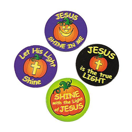Christian Pumpkin Glow-In-The-Dark Magnets~2 units