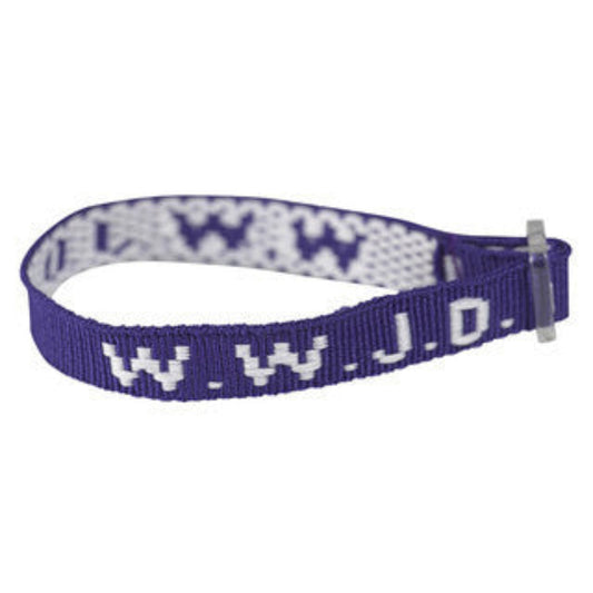 WWJD Navy Blue Woven Bracelets – 12 Christian Faith Wristbands for Teens & Youth