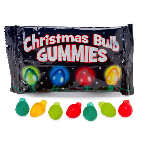 Bulk Count 36 Packets of Twinkling Christmas Bulb Gummies: A Fruity Holiday Delight
