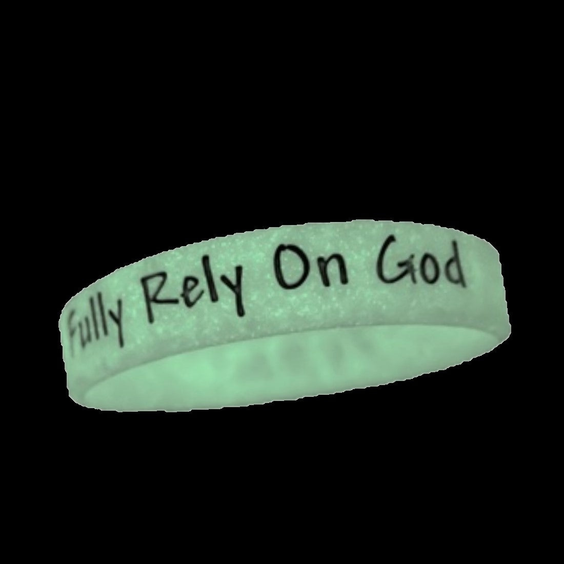 Glow-in-the-Dark F.R.O.G. Fully Rely On God Silicone Wristbands – 10 Pack