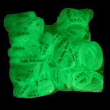 Glow In Dark F.R.O.G Fully Rely On God Ink Filled Silicone Rubber Bracelets 10 Count
