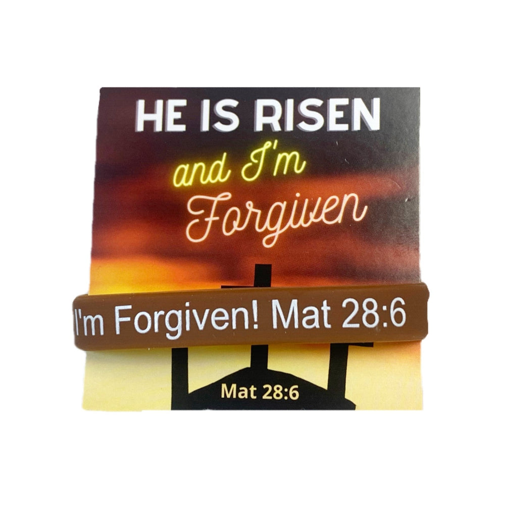 He Lives Easter Bracelets with Cards – 100 Youth Christian Gifts & Church Favors
