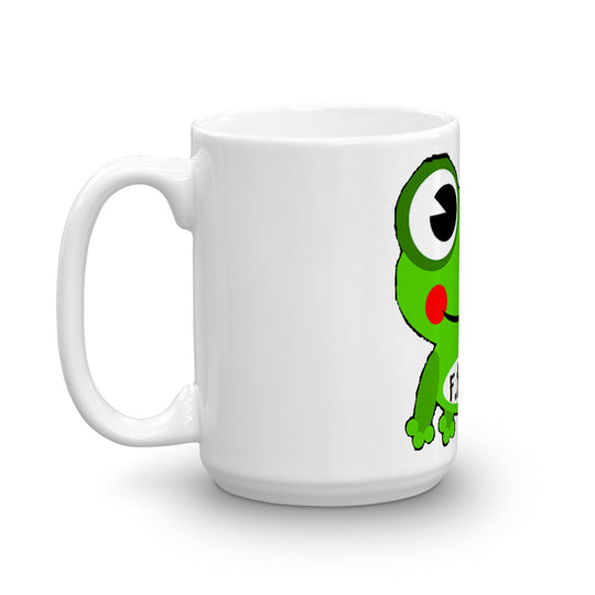 Fully Rely On God Cartoon Frog Mug
