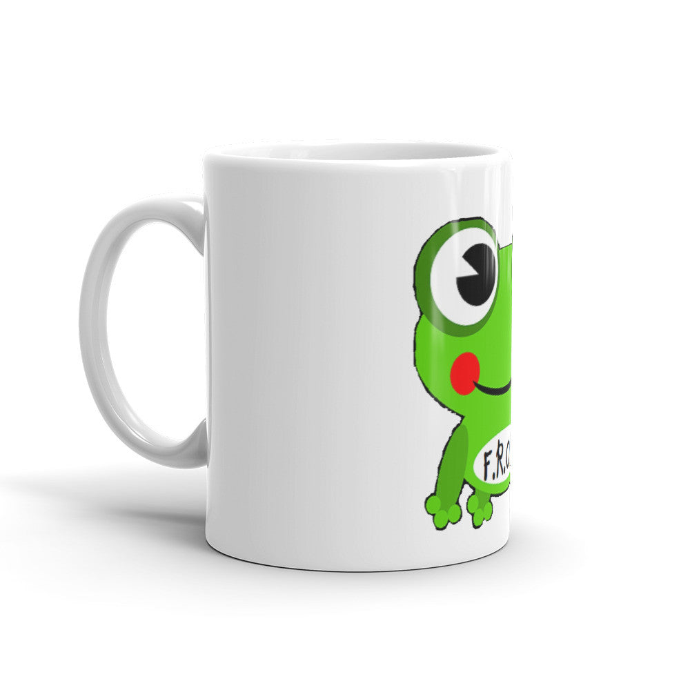 Fully Rely On God Cartoon Frog Mug