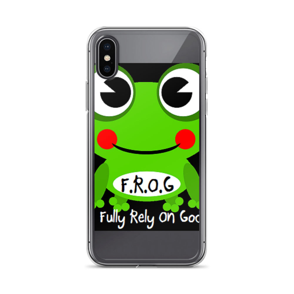 Fully Rely On God Frog F.R.O.G. iPhone Case