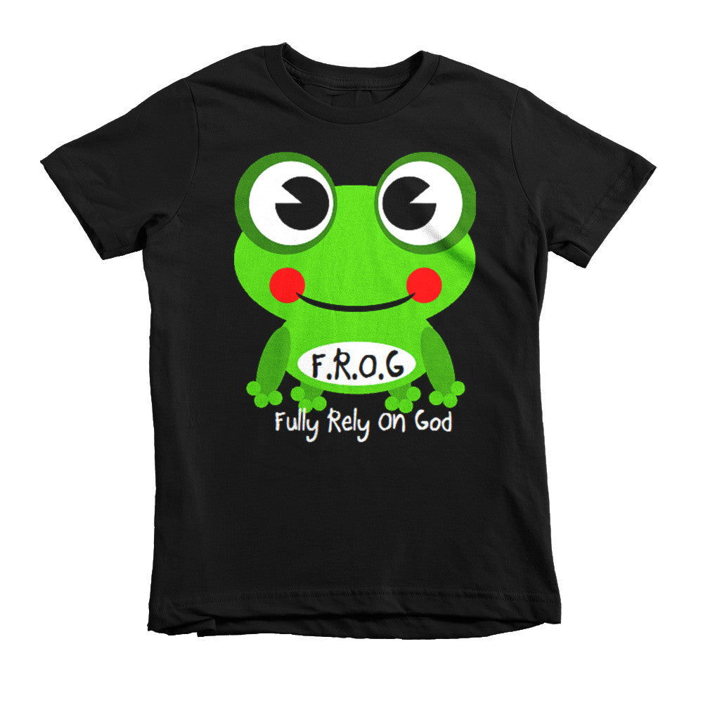 Black Fully Rely On God Short sleeve kids t-shirt