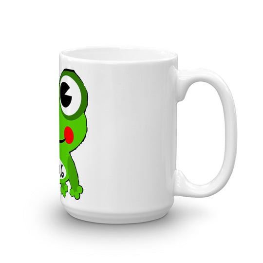 Fully Rely On God Cartoon Frog Mug