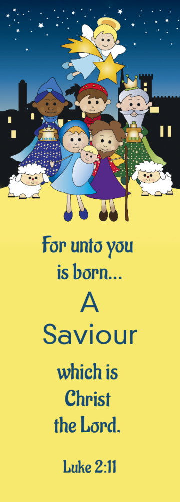 100 bulk count Nativity bookmarks for kids