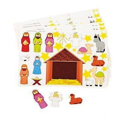 2 Dozen Nativity Scene Sticker Sheets