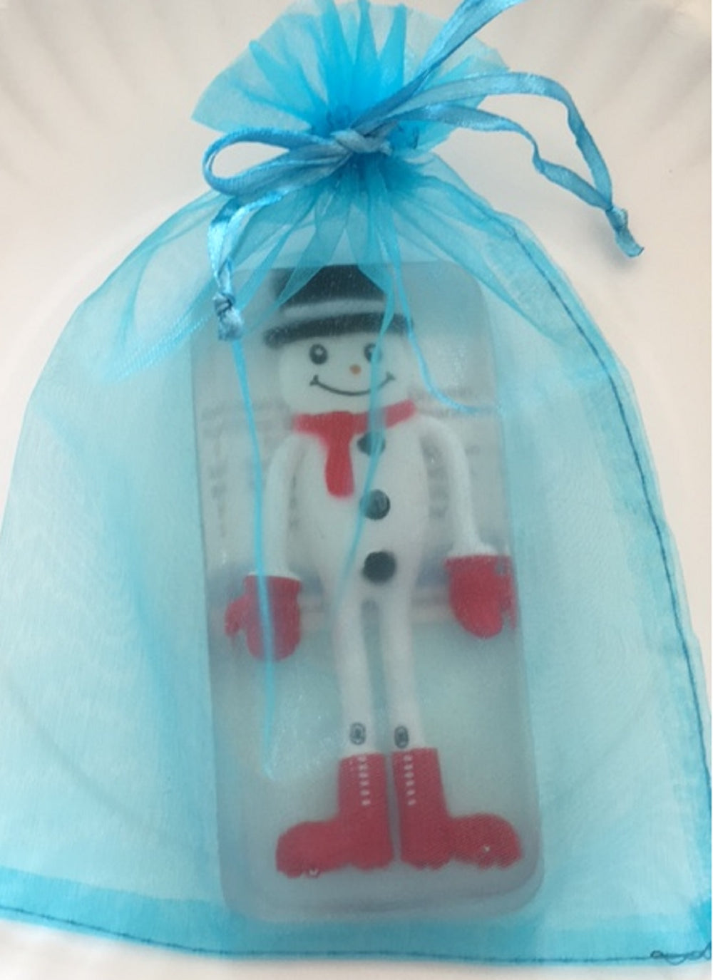 Toy Embedded Frosty Snowman Christmas Soap